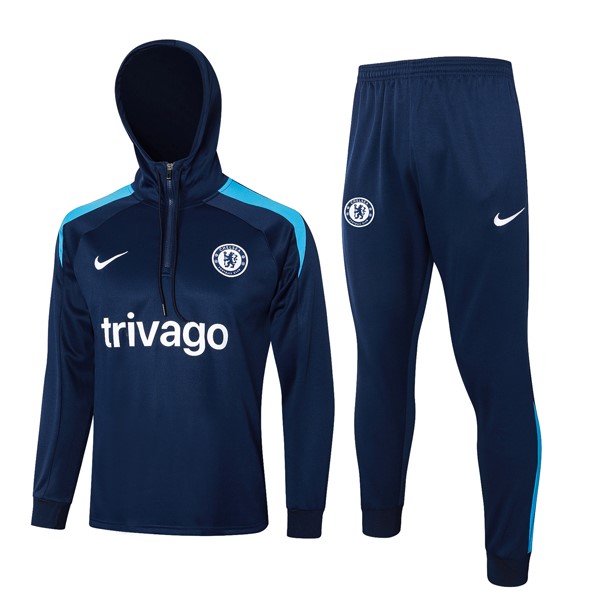 Chandal Con Capucha Chelsea 2024-2025 Azul